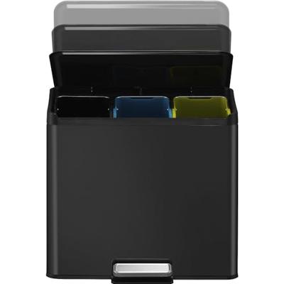 Eko Essential Recycler pedaalemmer 9 + 9 + 9 l, zwart