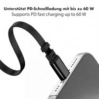 LogiLink CU0500 USB-C-kabel USB 2.0 USB-C stekker 1.00 m Zwart Stekker past op beide manieren, Om te ontdraaien - thumbnail