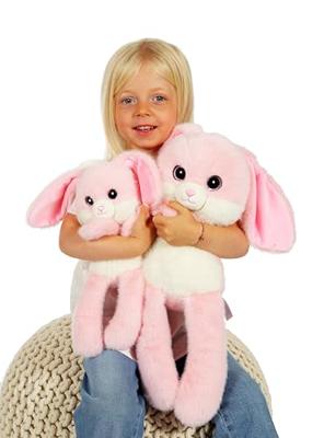 Leggies Konijn Knuffel - GIPSY TOYS - Roze, 48 cm