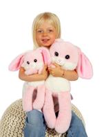 Leggies Konijn Knuffel - GIPSY TOYS - Roze, 48 cm - thumbnail