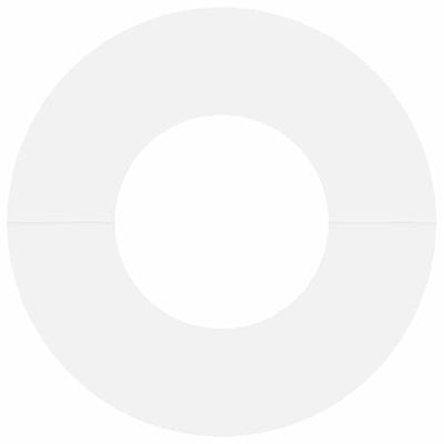 VidaXL Geschikt voor platte boomringen 5 pcs wit ø30 / 60 cm staal