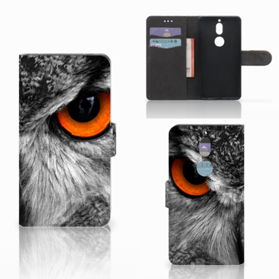 Nokia 7 | Telefoonhoesje | Met pasjeshouder | Uil