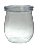 WECK 8T-762 Minitulpenvormig glas 8-delige tray 220 ml met ringen en klemmen - thumbnail