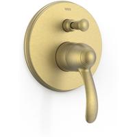 Douchekraan Tres Clasic Inbouw 1 Hendel 2-Wegs Verouderd Messing Mat Tres - thumbnail