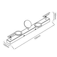 Brilliant Led opbouwspotMeriza 5-lichts wit - G99555/05 - thumbnail