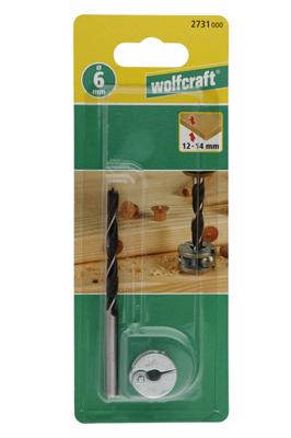 Wolfcraft Deuvelboor | Met centerpunt + D-stop | Ø10mm | 1 stuk - 2733000 Wolfcraft Deuvelboor | Met centerpunt + D-stop | Ø10mm | 1 stuk - 2733000