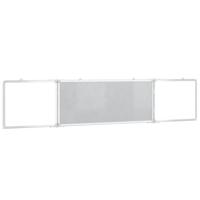 VidaXL Whiteboard magnetisch inklapbaar 200x40x1,7 cm aluminium - thumbnail