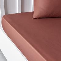 Vandaag Estistial Today Charg - 160 x 200+30 cm - 2 personen - 100% Una Cotton - Terracotta - thumbnail