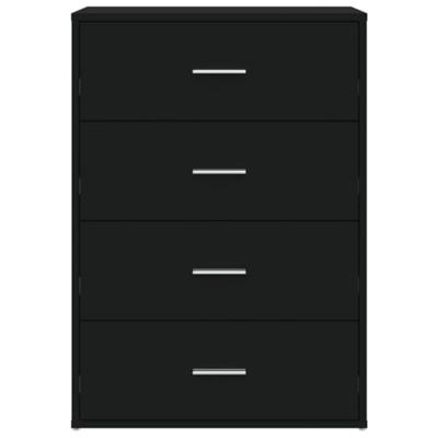 Dressoirs 2 st 60x31x84 cm bewerkt hout zwart