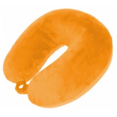 Pro World nekkussen 29 x 31 cm polyester/fluweel oranje Pro World nekkussen 29 x 31 cm polyester/fluweel oranje