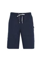 Heren sweat-bermuda Hajo blauw - thumbnail