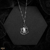 Wednesday Necklace with Pendant Nevermore Academy Black - thumbnail