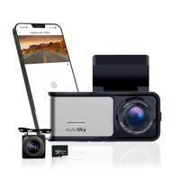 AutoSky 4K Dashcam met Achtercamera GPS WiFi Nachtzicht 64GB - thumbnail