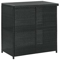 vidaXL 3-delige Barset poly rattan zwart - thumbnail