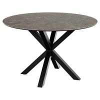 Sohome Ronde Eettafel 'Parker' Keramiek 120cm, kleur zwart - thumbnail