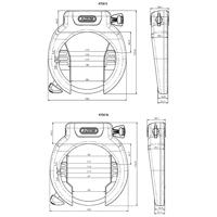 Abus pro amparo 4750x art2 fietsslot, zwart - thumbnail