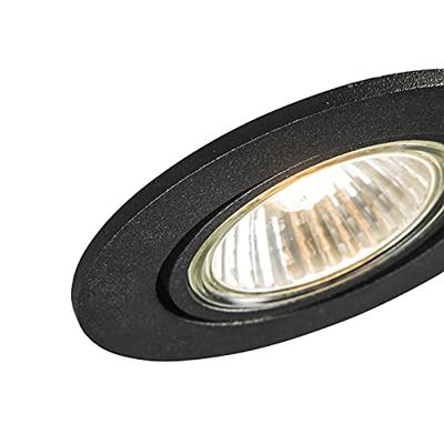 QAZQA Smart inbouwspot zwart kantelbaar incl. Wifi GU10 - Cisco QAZQA Smart inbouwspot zwart kantelbaar incl. Wifi GU10 - Cisco