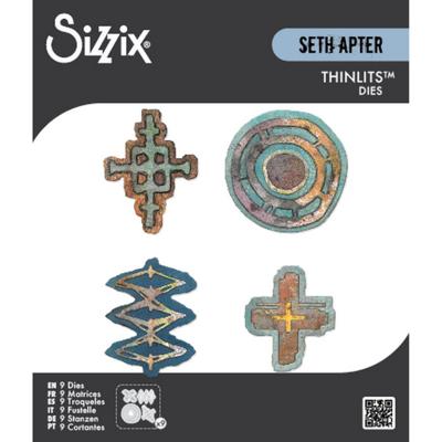 Sizzix • thinlits die set 9pcs roundabouts by seth apter