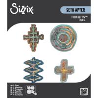 Sizzix • thinlits die set 9pcs roundabouts by seth apter - thumbnail