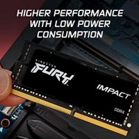 Kingston FURY Impact Werkgeheugenset voor laptop DDR4 32 GB 2 x 16 GB Non-ECC 3200 MHz 260-pins SO-DIMM CL20 KF432S20IBK2/32 - thumbnail