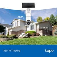 Tapo C660 KIT 4K 360° Solar bewakingscamera voor buiten, accu 10.000 mAh, nachtzicht, dual band wifi, KI-detectie, licht & geluidsalarm, lokale opslag via microSD H500 - thumbnail
