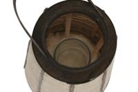 Kaarshouder Home ESPRIT Natuurlijk Jute Bamboe 30,5 x 30,5 x 56,5 cm - thumbnail