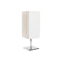 Bureaulamp Home ESPRIT Wit Zilverkleurig Polyethyleen Ijzer 50 W 220 V 15 x 15 x 43 cm - thumbnail