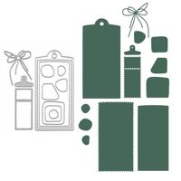 Vaessen Creative • snij- en embossingmallen label 13st. - thumbnail