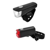 FISCHER FAHRRAD 85338 Fietsverlichtingsset LED werkt op batterijen Zwart - thumbnail
