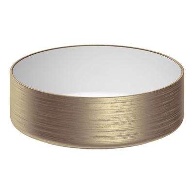 Waskom Brauer Circle Keramiek 36 cm Brons / Glans Wit