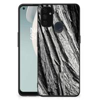 Houten Print Telefoonhoesje OnePlus Nord N100 Boomschors Grijs - thumbnail