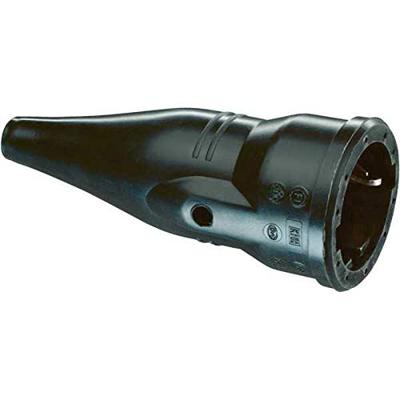 Rubber contrastekker met randaarde zwart ABL