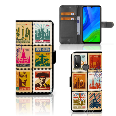 Huawei P Smart 2020 | Flip Cover | Postzegels Huawei P Smart 2020 | Flip Cover | Postzegels