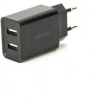 Universele USB lader, 2X USB 2.1A, zwart - thumbnail