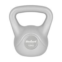REBEL ACTIVE Kettlebell bitumineus grijs 12 kg - thumbnail
