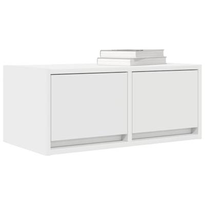 Tv-meubel 60x31x25,5 cm bewerkt hout wit