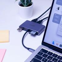 iggual Hub C 8 en 1 2xHDMI 2xUSB 2xSD RJ45 PD100W - thumbnail