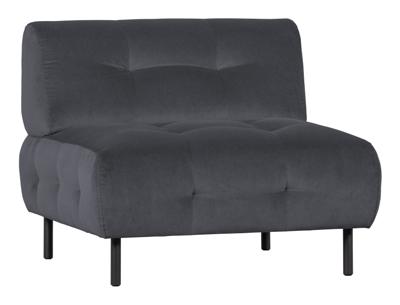 WOOOD Fauteuil 'Lloyd' Velvet, kleur Cloud