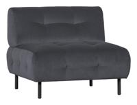 WOOOD Fauteuil 'Lloyd' Velvet, kleur Cloud - thumbnail