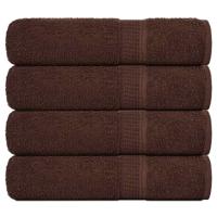 VidaXL Handdoeken frogn 4 st 50x100 cm 360 g/m² bruin - thumbnail