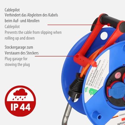 Brennenstuhl Garant Ip44 Kabelhaspel 40M At-N05V3V3-F 3G1.5 - 1208750