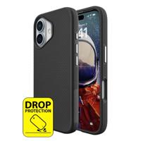 Just in Case Armor Case voor Apple iPhone 16 Telefoonhoesje Zwart - thumbnail