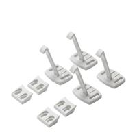BabyDan lade-/ kastslot schroefbevestiging PE wit 4 stuks - thumbnail