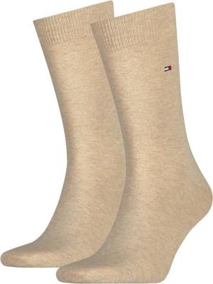 Tommy Hilfiger Men Sock Classic Light Beige Melange 2-Pack-39/42
