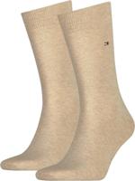 Tommy Hilfiger Men Sock Classic Light Beige Melange 2-Pack-39/42 - thumbnail