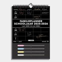 Familieplanner Schooljaar 2025 - 2026 A4 - thumbnail