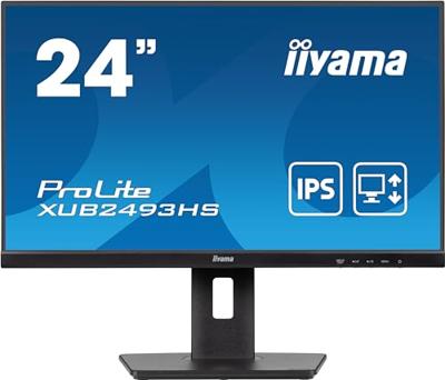 Iiyama ProLite XUB2493HS-B6 Monitor Zwart Iiyama ProLite XUB2493HS-B6 Monitor Zwart