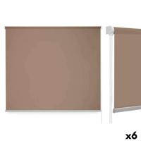 Rolgordijn 120 x 180 cm Beige Stof Plastic (6 Stuks) - thumbnail