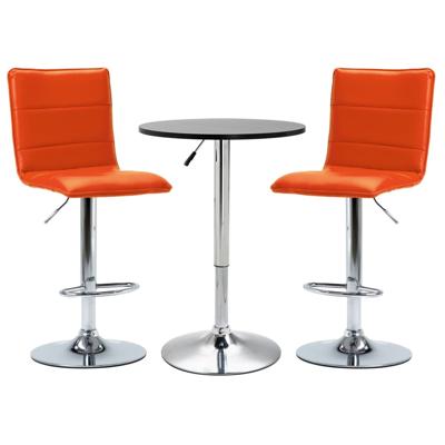 vidaXL 3-delige Barset kunstleer zwart vidaXL 3-delige Barset kunstleer zwart