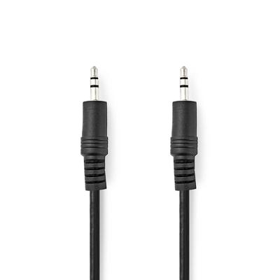 Nedis Stereo-Audiokabel | 3,5 mm Male | 3,5 mm Male | Vernikkeld | 1.00 m | Rond | Zwart | Label - CAGL22000BK10